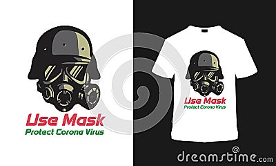 Corona Virus T shirt Design, vintage t shirt, typography, , apparel, retro, template Stock Photo